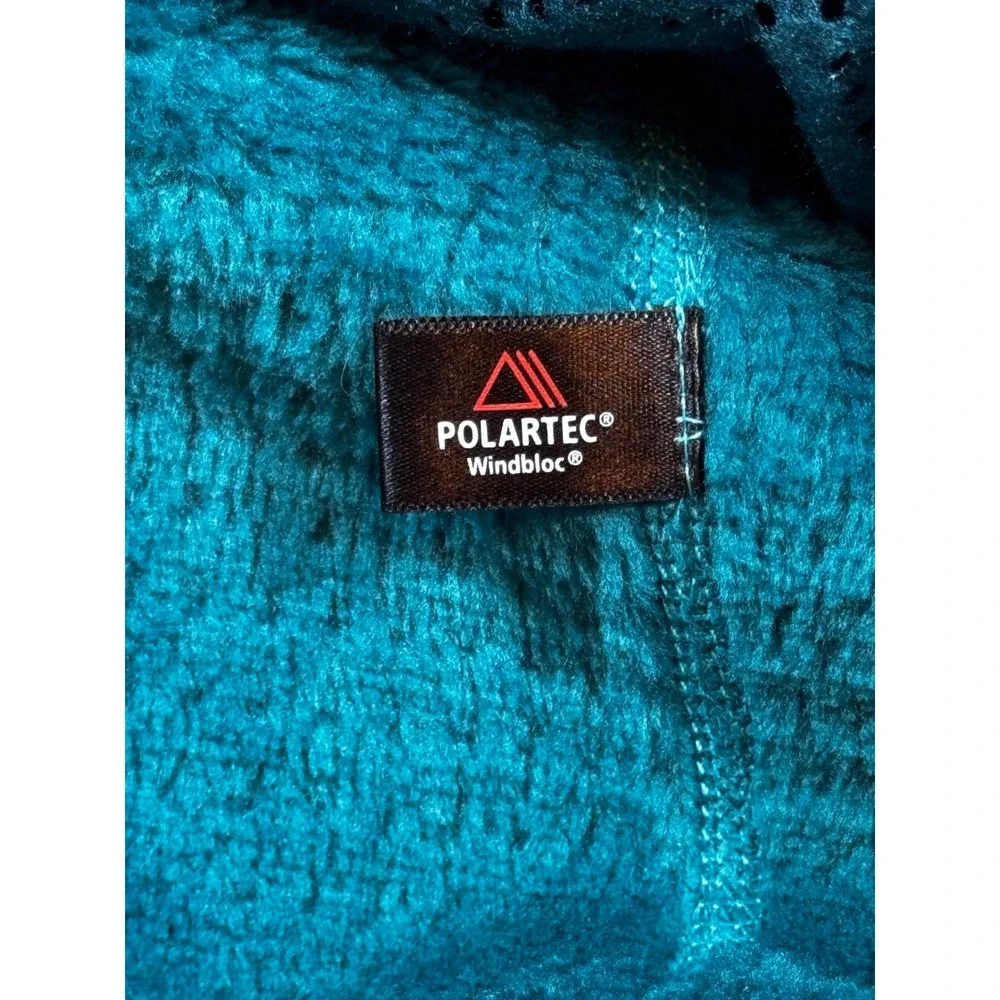 Patagonia Polartec Windbloc Fleece Jacket‎ Womens Small Turquoise Blue Full Zip
